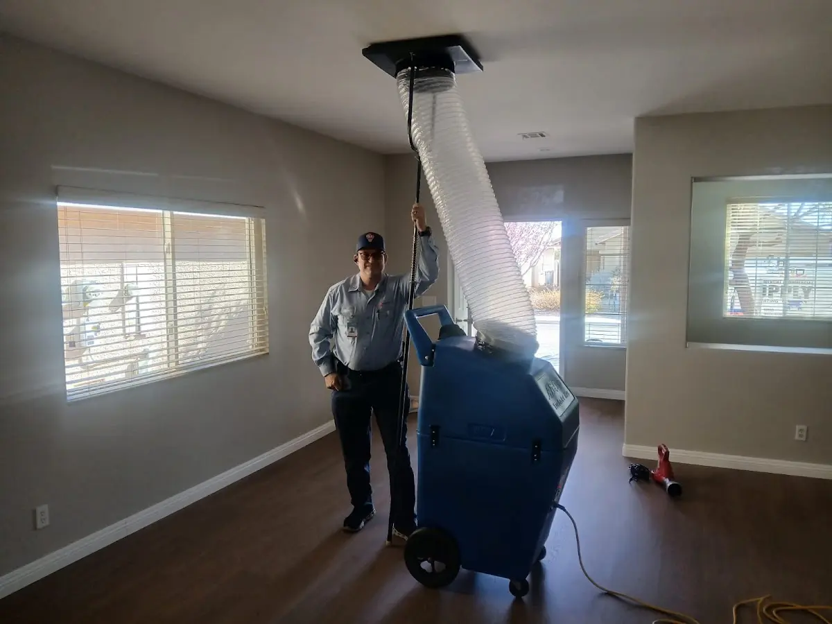 Professional Dryer Vent Cleaning work inside a Prosper home